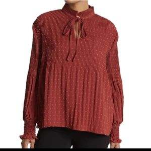 MAX STUDIO red blouse M gorgeous top